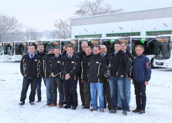 15 neue Fahrzeuge wurden auf dem RVE-Verkehrshof in Zschopau präsentiert und offiziell in Betrieb gestellt.