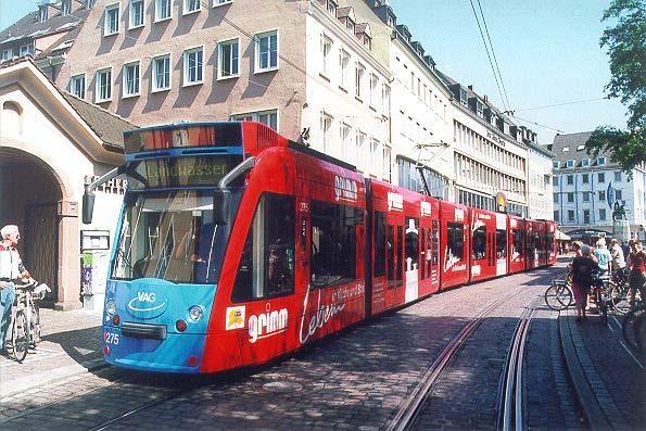 ÖPNV - Angebot in Freiburg Stadtbahn: 35 km Streckennetz (Meterspur)