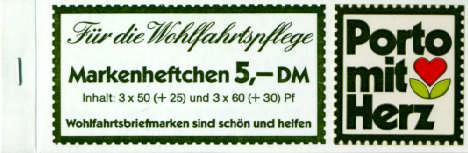 Markenheftchen der Markenheftchen der BAG FW e.v. 01 1982-1. DS Bund / Berlin I.a 4. DS - I.