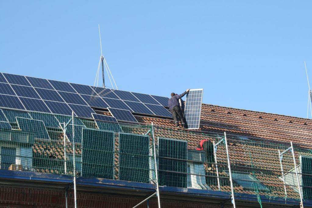 Erneuerbare Energien 8 neuen Photovoltaik-Anlagen 650 kwp Geb.