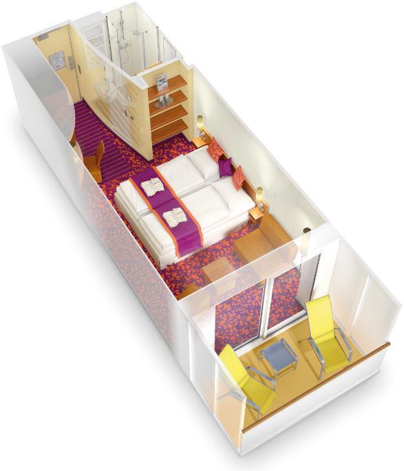 34 4 m² (bis zu 4 Personen), inkl. Balkon (ca.