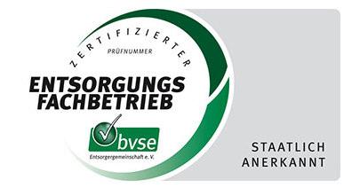 1. Name und Anschrift der Zertifizierungsorganisation 1.1 Name: bvse - Entsorgergemeinschaft e. V. 1.2 Straße: Fränkische Straße 2 1.