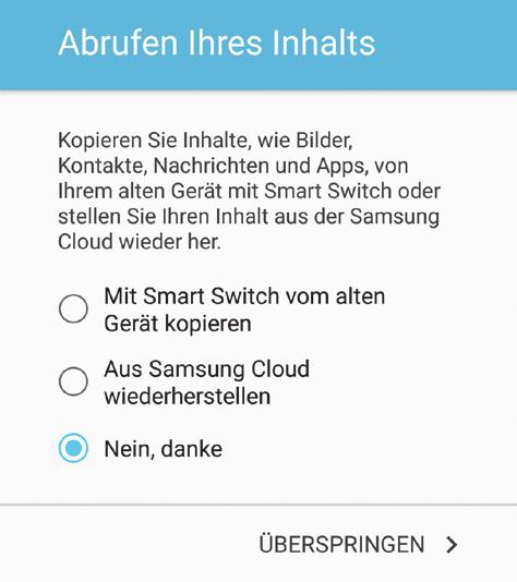 Schritt 6 Richten Sie eine Bildschirmsperre ein, um Ihr Samsung Galaxy S7 edge zu schützen. Tippen Sie dafür auf Bildschirmsperre festlegen.