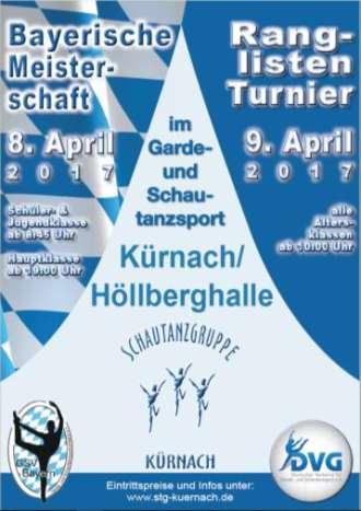 Aus den Abteilungen - Tanzsport Alle Turniergruppen sind für die Bayerischen Meisterschaften am 8.