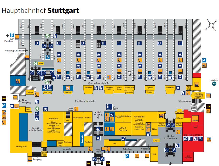 Veränderte Übergangszeit längster Weg Baufeld Überquerung Baufeld: 120m Start: Bahnsteigende Gleis 16 Abschnitt A Ziel: Treppenabgang S-Bahnsteig Mitte Übergang