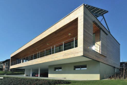 18 Planen Foto: Dietz 1 Ein Hingucker in der ländlichen Eifel: das Passivhaus der Familie Dietz, in Holzrahmenbauweise geplant von den Architekten Kay Künzel und Nicole Wolff.