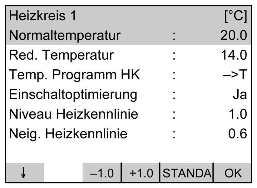 Raumtemperatur dauerhaft einstellen (Fortsetzung) Raumtemperatur einstellen Stellen Sie mit dem Drehknopf m den gewünschten Temperaturwert ein.