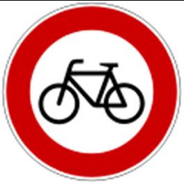 4 Znak Zabrana vožnje biciklom znači da na ovoj cesti ne smijem voziti bicikl.