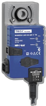MP-Bus/Analog regler LMV-D3L-MP-F Versorgungsspannung (Wechselspannung) 24 V AC ± 20 %, 50/60 Hz Versorgungsspannung (Gleichspannung) 24 V DC 10/+20 % Anschlussleistung (Wechselspannung) Max.