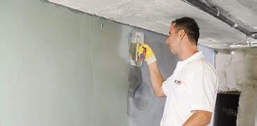Wärmedämmung auf der von innen abgedichteten Wandfläche angebracht werden. Gleichzeitig wird die Abdichtung so auch gegen mechanische Beschädigungen gesichert.
