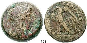 chr., Alexandria. 64,62 g. Kopf des Zeus-Ammon r. mit Diadem / Adler l.