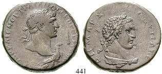 ss+ 110,- PHÖNIZIEN, TRIPOLIS 440 Hadrianus, 117-138 Bronze 25 mm Jahr 428 = 117, Tripolis. 11,16 g. Drapierte Büste r.