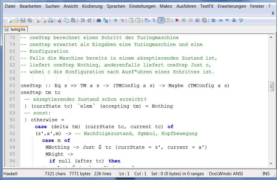 Texteditor: Programm zum Erstellen und Vera ndern von Textdateien (insbesondere Programmen) Graphische Editoren, z.b. kate (kate-editor.org/) KDE gedit (projects.