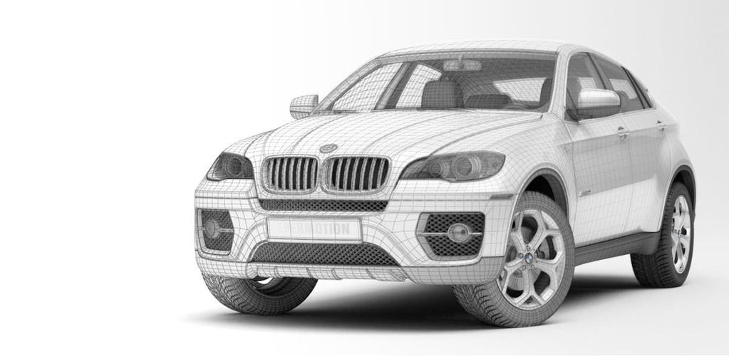 Digitaler Zwilling Digitales 3D-Flächenmodell eines Fahrzeugs; Quelle: