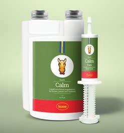 Calm Calm ist ein Nahrungsergänzungsmittel auf pflanzlicher Basis für Pferde, Ponys und Esel. Die spezielle Rezeptur dient dazu, Stresssituationen vorzubeugen und zu minimieren.