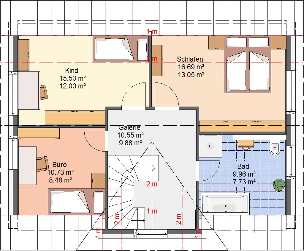 05 m² Küche 9.76 m² Diele 11.42 m² HWR 7.60 m² WC 1.