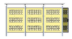 Änderung Datum Oberflächen DIN ISO 1302 FLEXIBOX PERGOLA 3x3 Felder, mit Wänden und Drehtür aus Blech mit Lochmuster MATERIAL: 3 Änderungvermerk: Für Maße ohne Toleranzangabe gelten