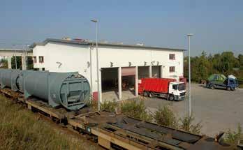 Das Bahntransportsystem Der Transport der Abfälle zum Müllheizkraftwerk erfolgt überwiegend mit der Bahn.