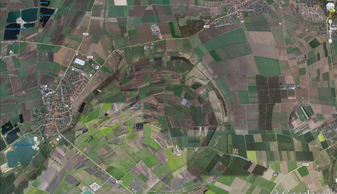 Wallerstädten und Geinsheim Luftbild Google Earth 7.