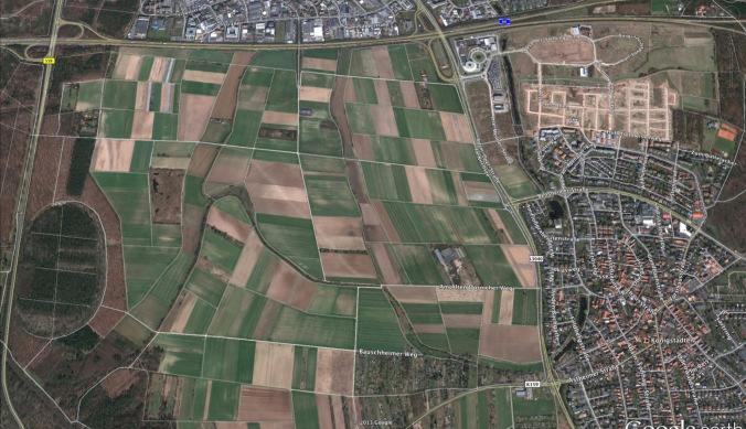 Rüsselsheim Königstädten Luftbild Google Earth 7.