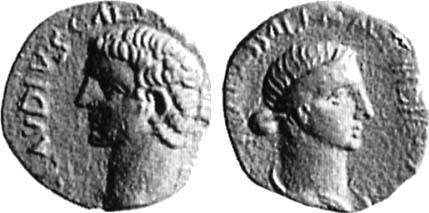 VALERIA MESSALINA Provinzialprägungen RPC I 1002 Knossos, KRETA 42-8 n. Chr.