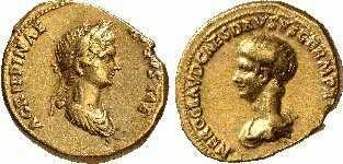 AGRIPPINA MINOR Römisch - kaiserliche Prägungen RIC??/75 Aureus, ca. 50-4 n. Chr.