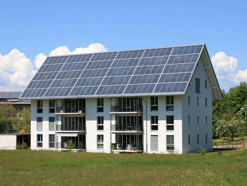 Das erste 100% solar beheizte Mehrfamilienhaus Europas Baujahr 2007 - Wohnfläche 1200 m² - Baukosten 2.300.