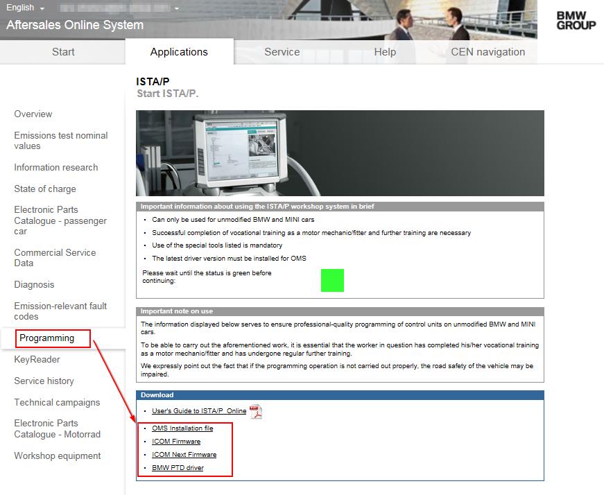 BMW Group Seite 56 5.1.2 Client-Applikationen Client-Applikationen mit eigener Software müssen installiert werden, bevor Sie benutzt werden können.