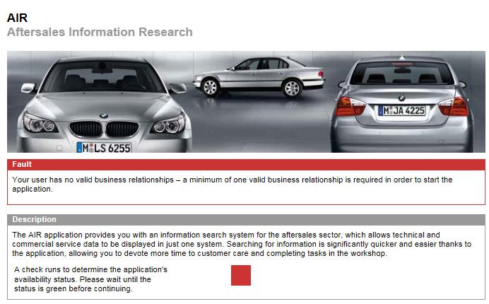 BMW Group Seite 66 Abbildung 81 Probleme beim Start einer Applikation - Applikation ist kostenpflichtig Die Nutzung bestimmter Applikationen ist kostenpflichtig.