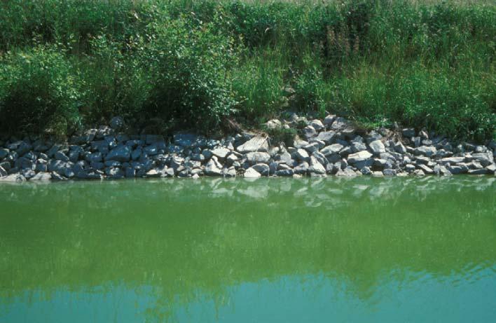 Anhang 5 - Ufersicherungsmaßnahmen Abb.9. Ufersicherung mit mehreren Lagen Wasserbausteinen.