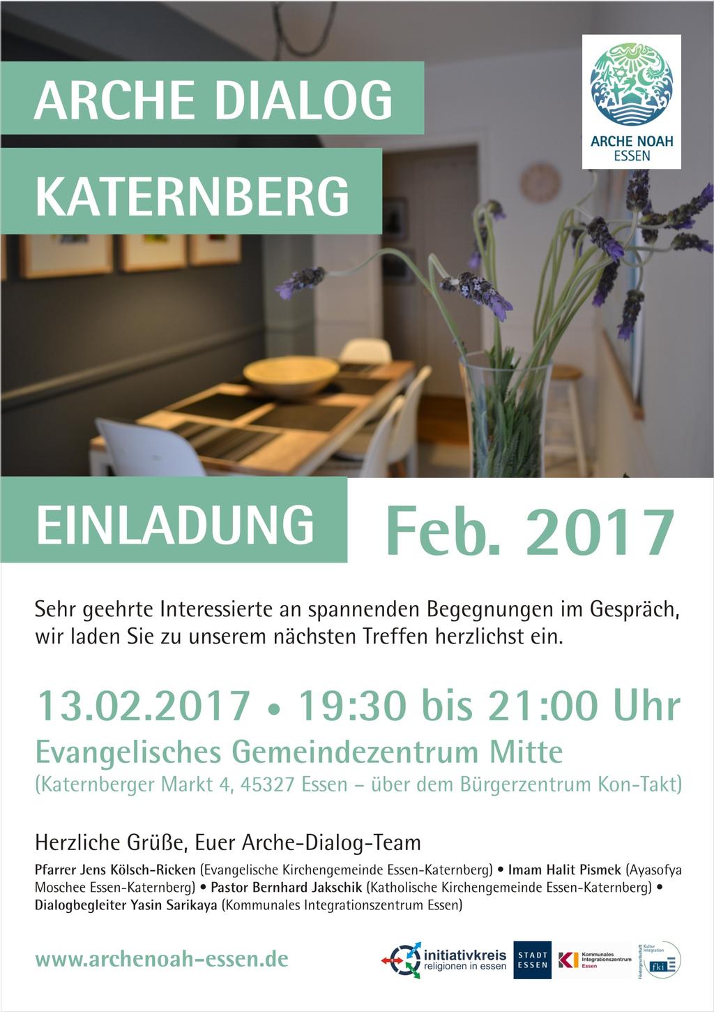 Redaktionsschluss für die Pfarrnachrichten vom 19.02.2017: Montag, 13.02.2017, 12:00 Uhr (die Redaktion behält sich Kürzungen/ Änderungen von Textvorlagen vor) Pfarrer: Norbert Linden 0201/89 91 610 norbert.