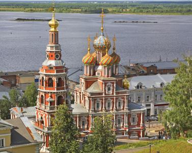 Mariä-Geburt-Kathedrale in Nischni Nowgorod Kasan Piano-Klänge im Salon Sie auf dem Sonnendeck. Am Abend erreichen Sie Astrachan. (FMA) 12.
