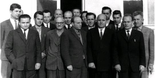 Das Gründungsfoto von 1961 Herbert Priemaier, Josef Miglbauer, Richard Selic, Berthold Mayr, Jakob Blocher, Dr.