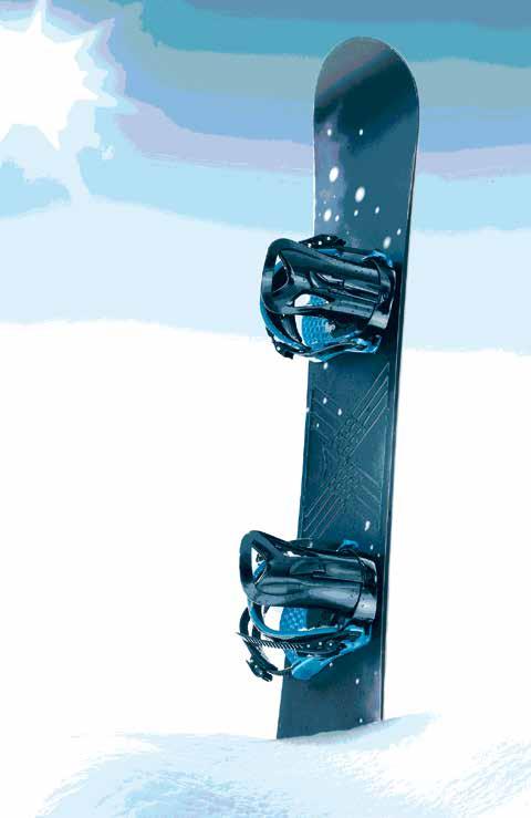 6 Das Snowboard 7 [gesprochen: snoh bord] Allgemeines über Snowboards Länge: etwa zwischen 1 Meter und 1,80 Meter Für Kinder gibt es kleinere Snowboards.