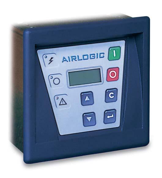 Steuerung Die elektronische Airlogic-Steuerung FUNKTIONEN: - konfiguriert das Betriebssystem - Zeitschaltuhr mit Wochenprogramm - zwei Druckbänder - passwortgeschützer Zugang - automatischer