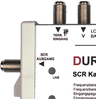 Montageanleitung DUR-line SCR Kaskade DCR 5-1-8-K