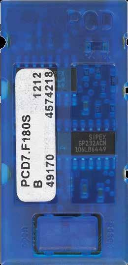 Kommunikationsports 12.2.4 Belimo MP-Bus Serielles Schnittstellenmodul PCD7.F180S Es können maximal 8 Stellglieder und Sensoren angeschlossen werden. PCD7.F180S Verkabelung PCD2.M4x60: PCD2.