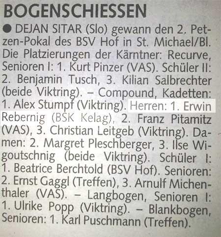 Kleine Zeitung vom Samstag, 28. Mai 2011 Seite 85 Siege für Petschenig und Taschner Bei Kärntner Titelkämpfen im Elektronic-Dart. VIKTRING.