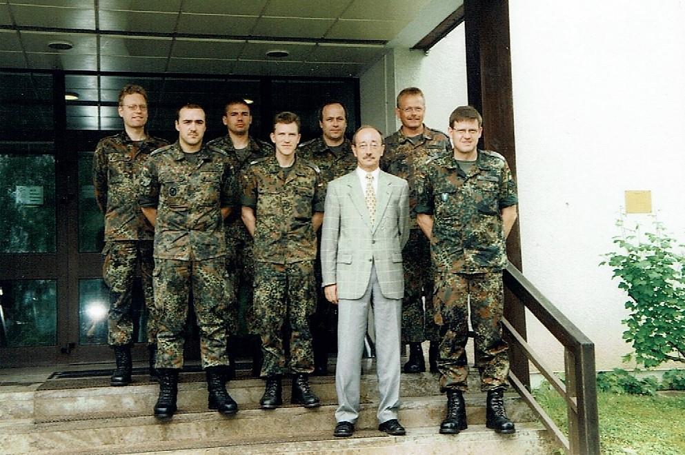 Nach der Begrüßung durch den Bataillonskommandeur, OTL Jürgen