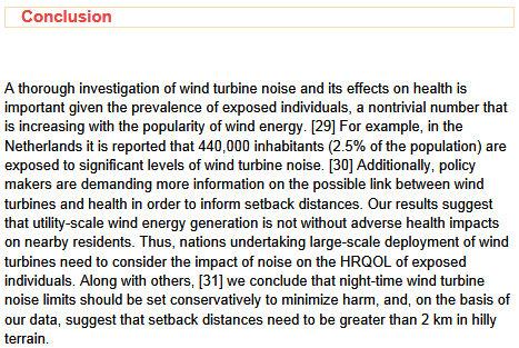 WKA-Lärm:Lebensqualität aus unseren Daten ziehen wir die Schlussfolgerung, dass die Abstände zu Windkraftanlagen größer als 2 km sein müssen. WKA-Lärm:Lebensqualität Menschen, die weniger als 1.