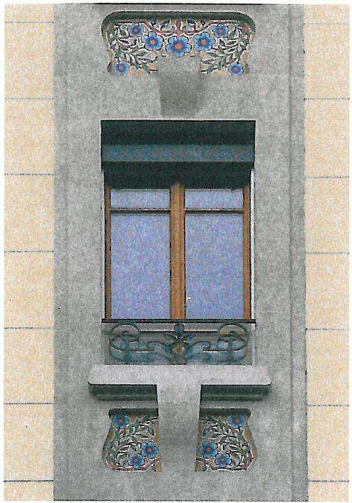 D 4.17: Fenster der geschützten Liegenschaft an der Rue des Deux-Ponts 6 Baudepartement des Kantons Genf (Département des constructions et des technologies de l'information, DCTI).