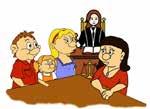 Familien-Gericht zusammen-arbeiten und mit dem Jugend-Amt. Das ist die Pflicht von den Eltern.