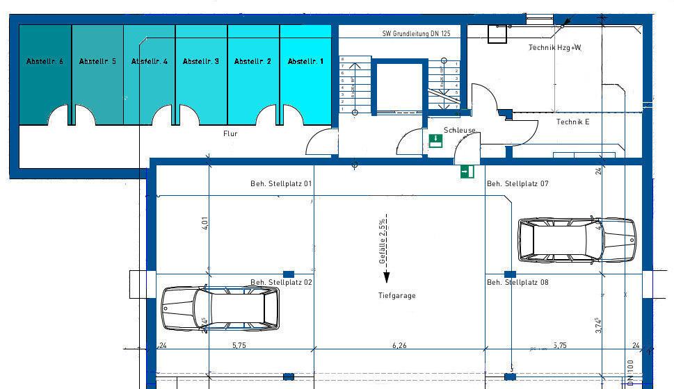 Tiefgarage und