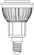 3 (MR16) / E14 / 80 lm/w Lampen-Wirkungsgrad ( %) >85 %