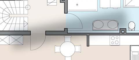 5 Wohnfläche mit Spitzboden Balkone (50%) 85,4 m² 6,6 m² 92 m²