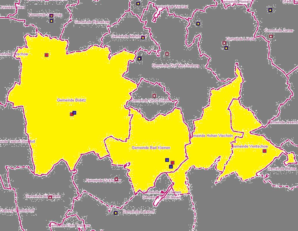 3.2.2 Sozialraum 2: Bad Kleinen Zum Sozialraum gehören folgende Gemeinden: Bad Kleinen Bobitz Hohen Viecheln Ventschow Im Sozialraum gibt es 4 Kindertageseinrichtungen und 5 Tagespflegepersonen.