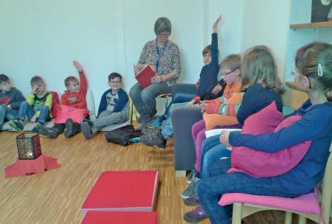 Die Region Förderverein organisierte Tag in der Backstube Schlüsselfelder Vorlesetag Lesen macht Kinder glücklich Rauhenebrach (heki).