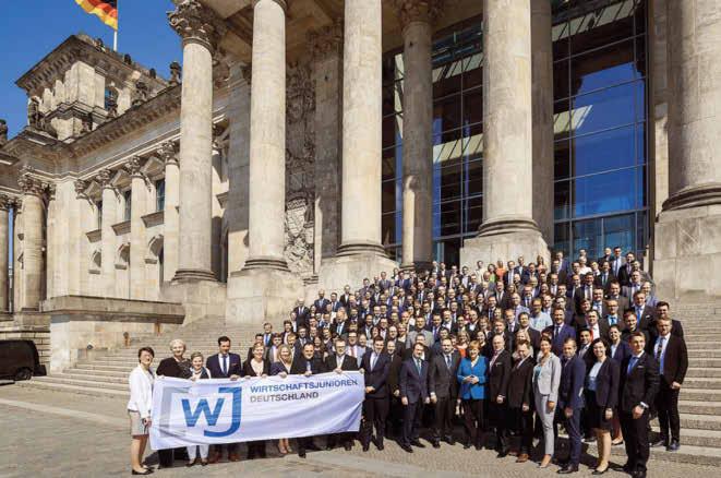 170 junge Unternehmer aus ganz Deutschland besuchten Mitte Mai mit einem Abgeordneten aus ihrer Region den Bundestag.