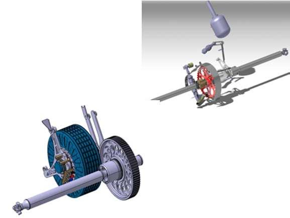 pneumo-mechanische Stabilistoren zur Stabilität des Fahrzeugs in Kurvenlage Antriebsstrang :