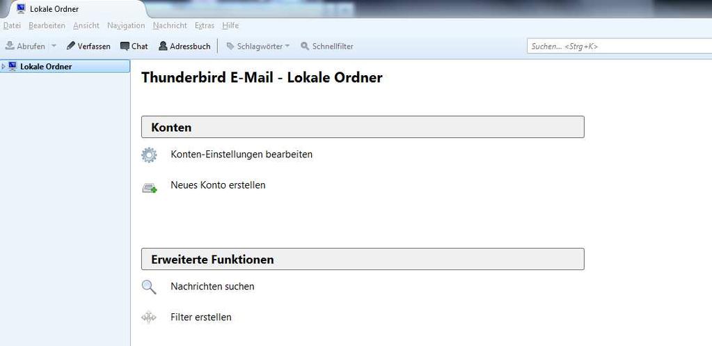 14 Einrichten von Mozilla Thunderbird als IMAP-E-Mail-Konto Hinweis: Die Anleitung bezieht sich auf Mozilla
